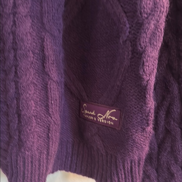 NWT Taylor Swift Speak Now Taylor's Version Cardigan Purple Gold Stars - Picture 3 of 6